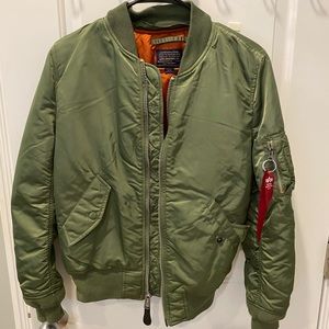 Green bomber jacket